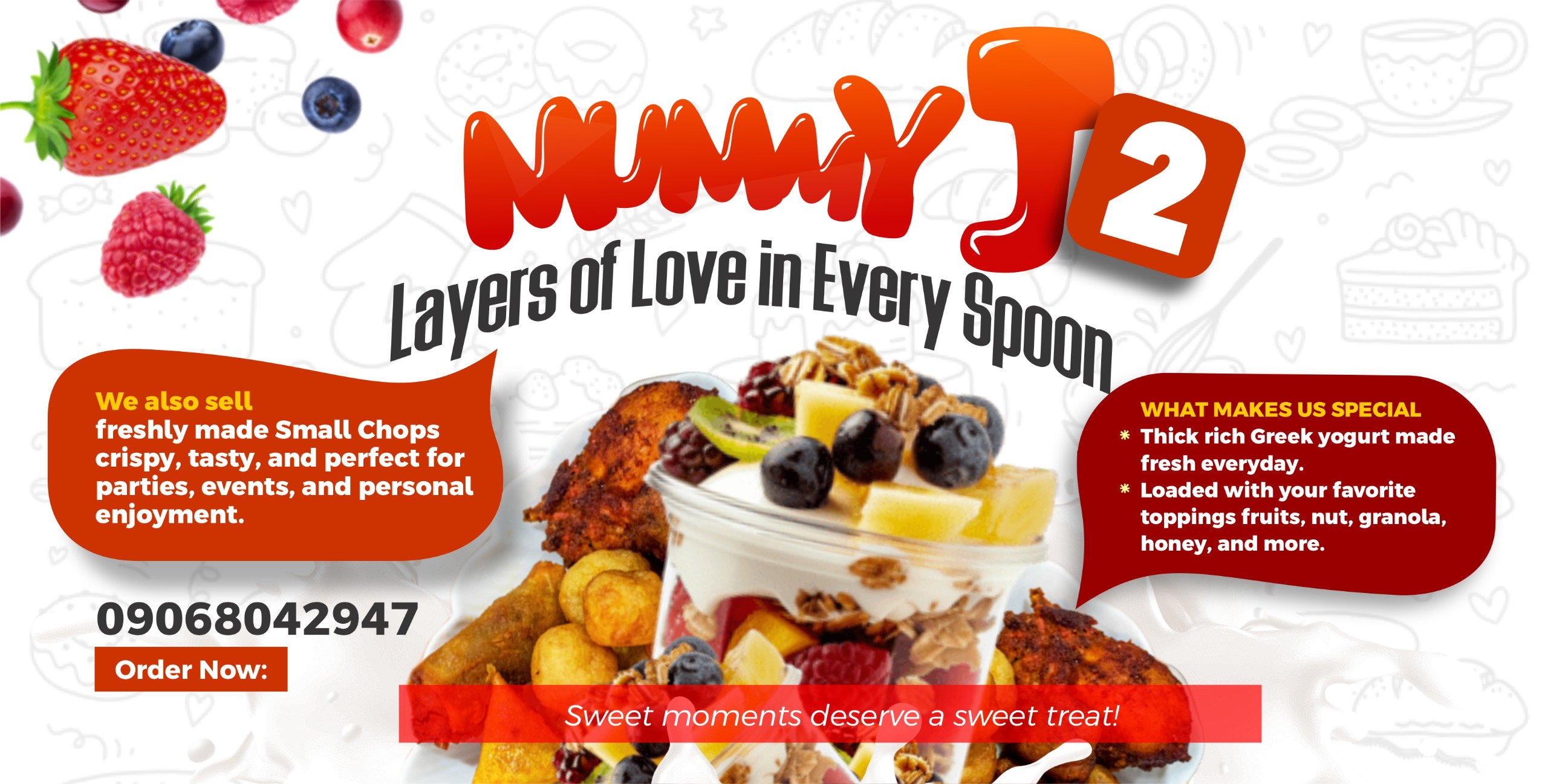 mummyj2Treats promotional banner